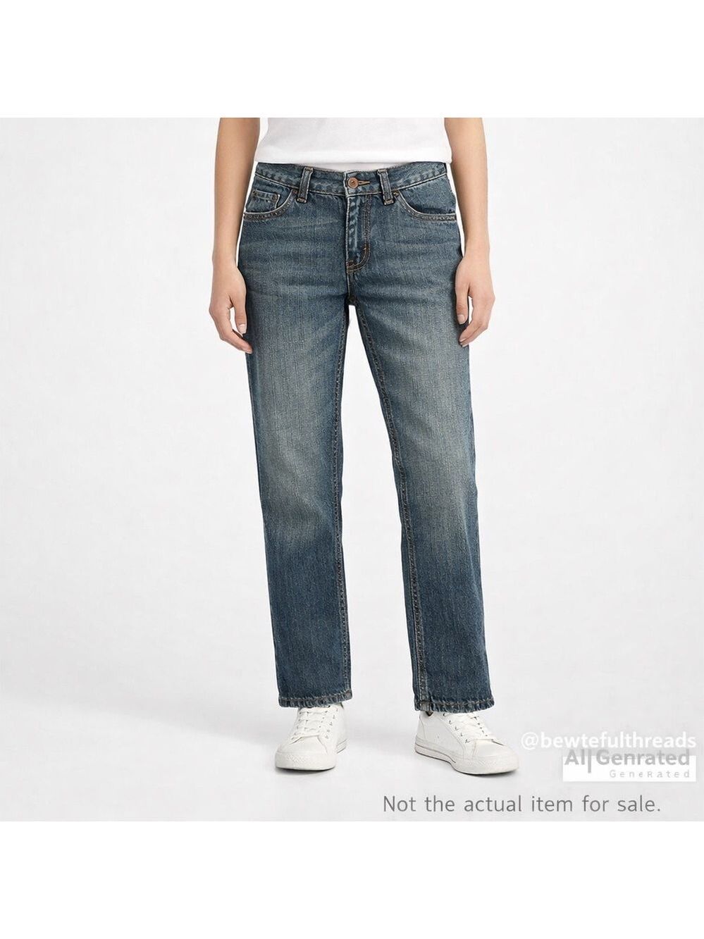 Levi’s 505 Straight Leg Jeans Cropped Petite High Rise Vintage Wash